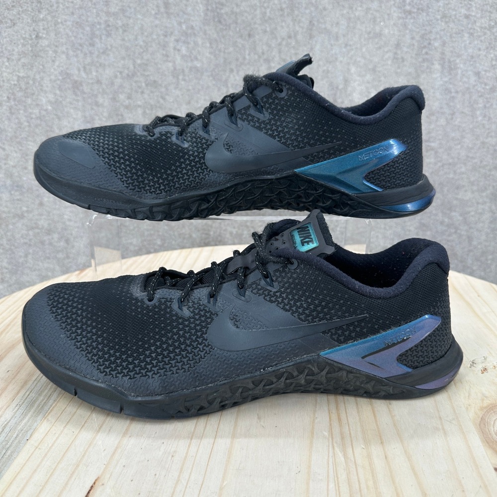 Nike Metcon 4 Training Shoes Mens 12 Black Iridescent AH7454-001